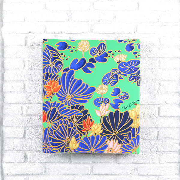 水彩画　ジクレー版画「中山の大藤」（柳川市） 水彩画 ジクレー版画「中山の大藤」（柳川市） 水彩画ジクレー