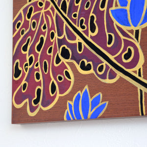 Panel painting "Lotus revives #6" 