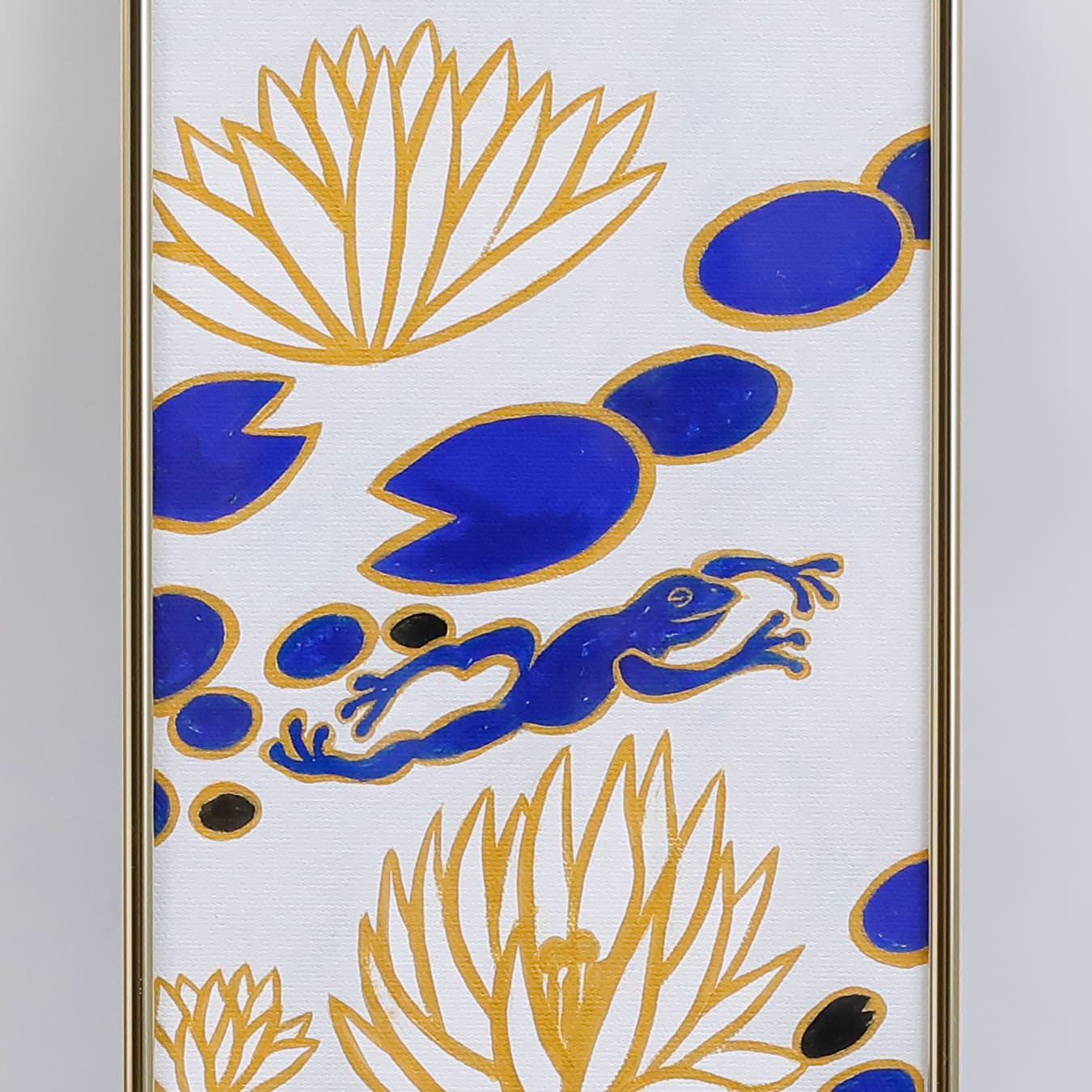 <tc>Giclee print "Water lilies and Frogs"</tc>