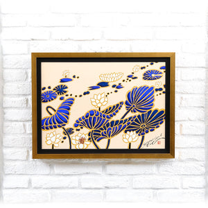 <transcy>Silk screen "Water Land #5"</transcy>