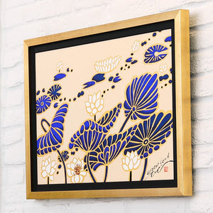 <transcy>Silk screen "Water Land #5"</transcy>