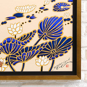 <transcy>Silk screen "Water Land #5"</transcy>